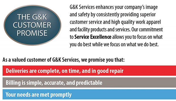 Business Marketing G&K customer promise